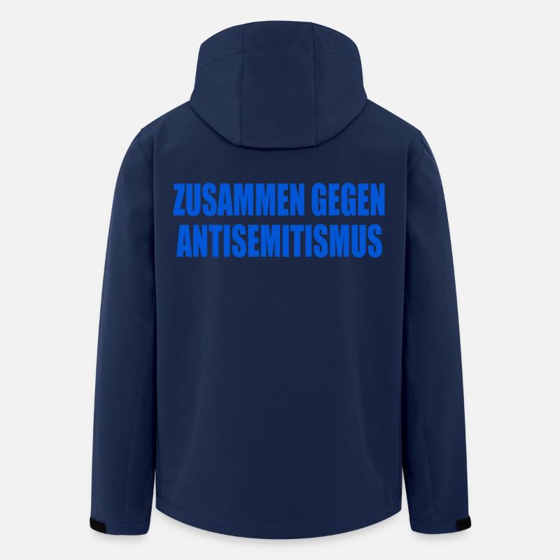 zusammen gegen antisemitismus - Recycelte Männer Softshell-Jacke von Stanley/Stella - Navy