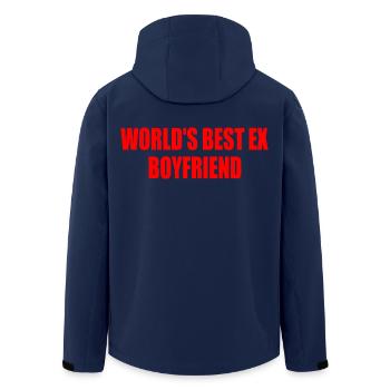 world's best ex boyfriend - Recycelte Männer Softshell-Jacke von Stanley/Stella - Navy - Hinten - AI Model Male 185 light (185cm)