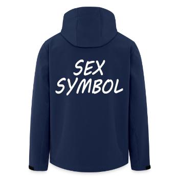 Sex symbol - Recycelte Männer Softshell-Jacke von Stanley/Stella - Navy - Hinten - AI Model Male 185 light (185cm)