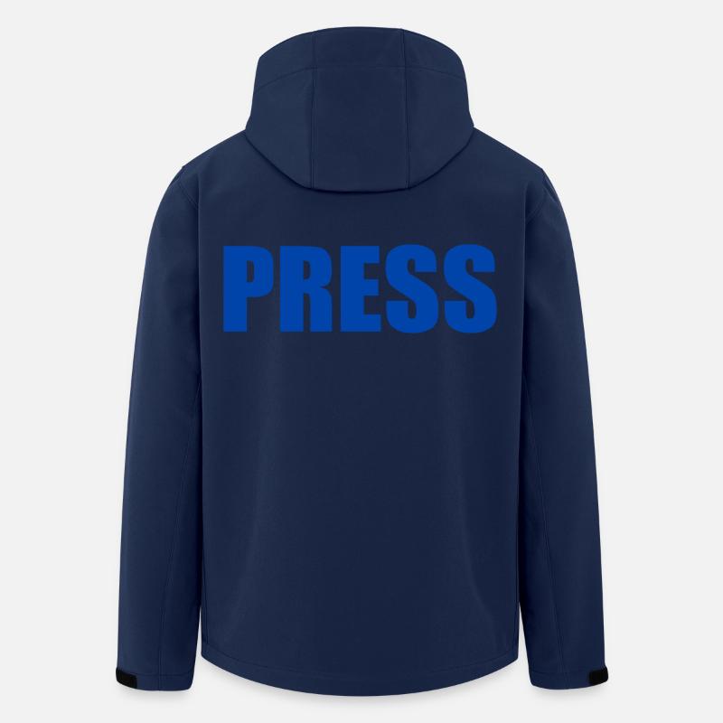 Press - Recycelte Männer Softshell-Jacke von Stanley/Stella - Navy