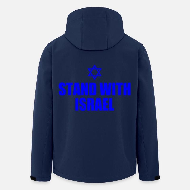 We stand with israel - Recycelte Männer Softshell-Jacke von Stanley/Stella - Navy