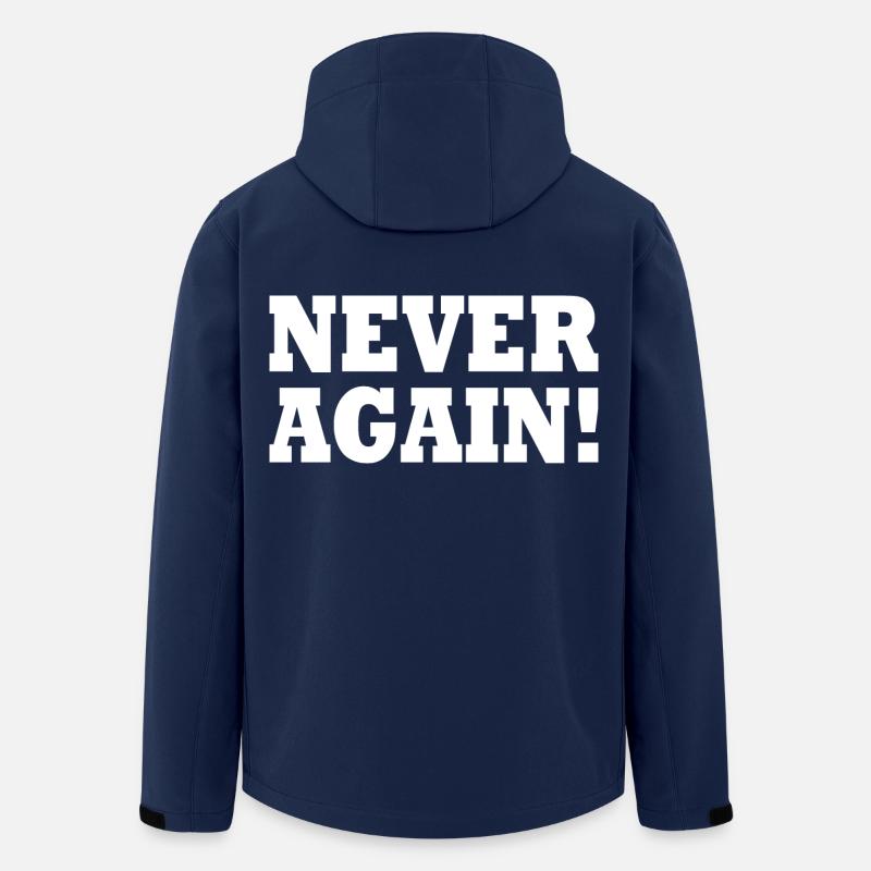 Never again - Recycelte Männer Softshell-Jacke von Stanley/Stella - Navy