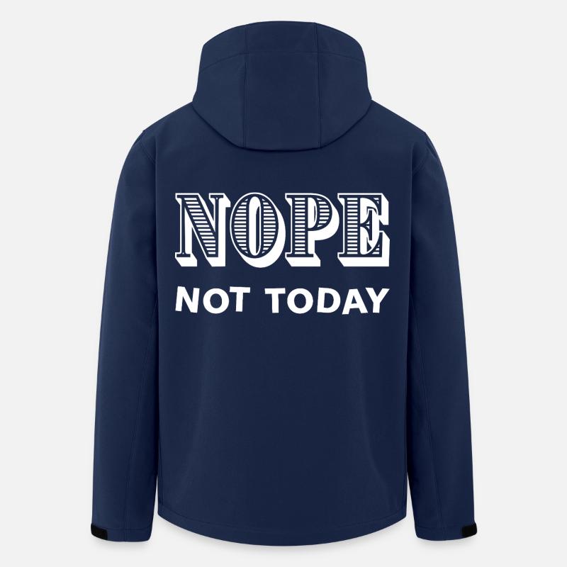 NOPE - NOT TODAY - Statement - No - Recycelte Männer Softshell-Jacke von Stanley/Stella - Navy