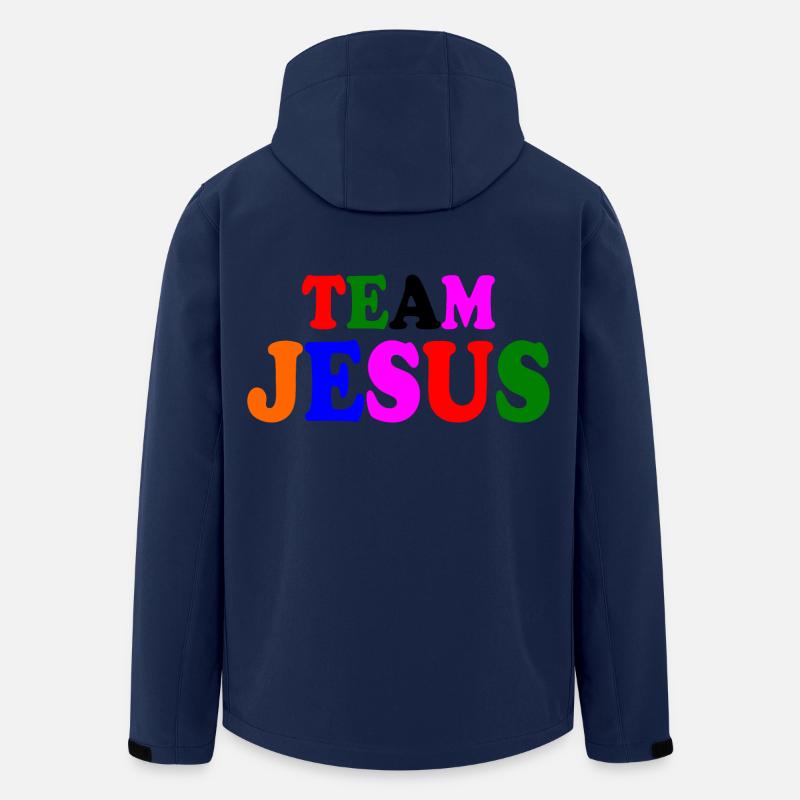Team jesus - Recycelte Männer Softshell-Jacke von Stanley/Stella - Navy