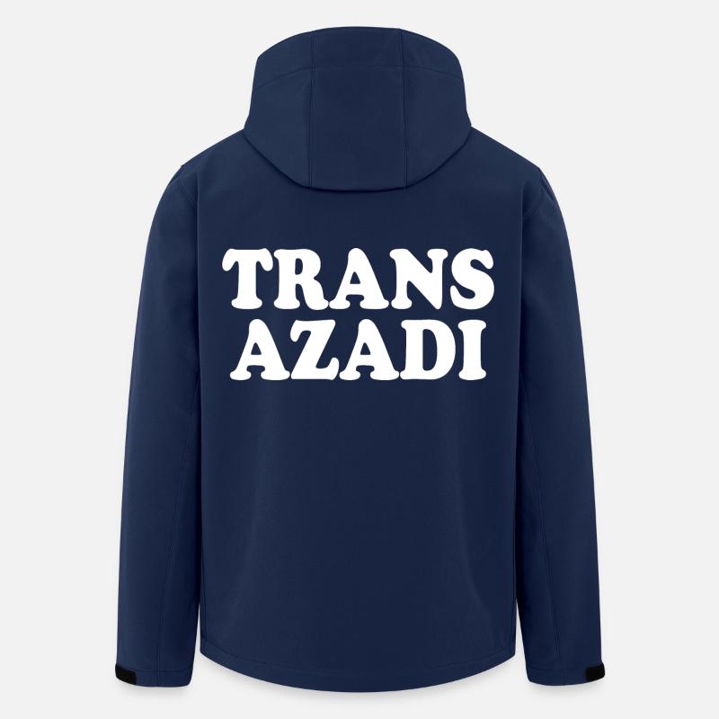 Trans azadi - Recycelte Männer Softshell-Jacke von Stanley/Stella - Navy