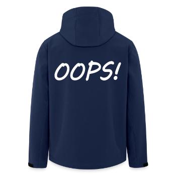 Oops - Recycelte Männer Softshell-Jacke von Stanley/Stella - Navy - Hinten - AI Model Male 185 light (185cm)