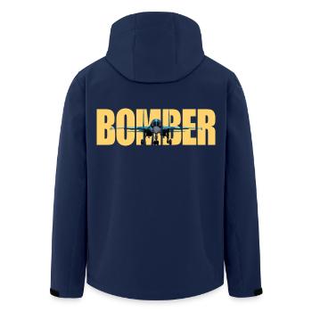 bombardier Su-34 - Veste softshell homme en polyester recyclé Stanley/Stella - marine - Dos - AI Model Male 185 light (185cm)