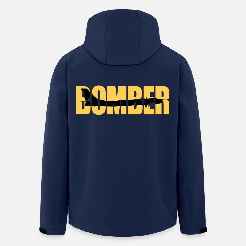 Bomber Tu-95 - Recycelte Männer Softshell-Jacke von Stanley/Stella - Navy