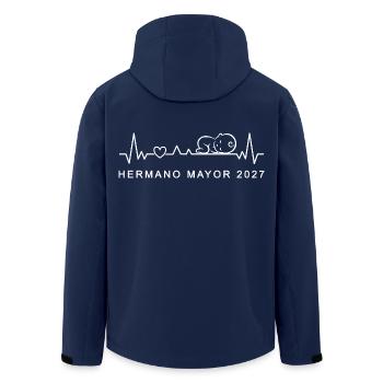 Hermano Mayor 2027 Latido del Corazón Embarazo - Recycelte Männer Softshell-Jacke von Stanley/Stella - Navy - Hinten - AI Model Male 185 light (185cm)