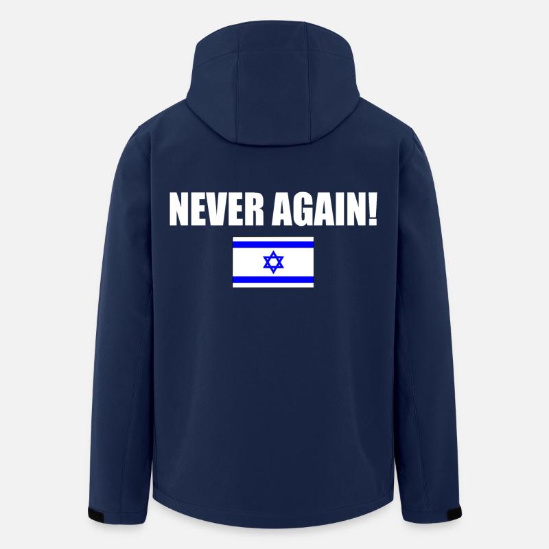 Never again - israel - Recycelte Männer Softshell-Jacke von Stanley/Stella - Navy