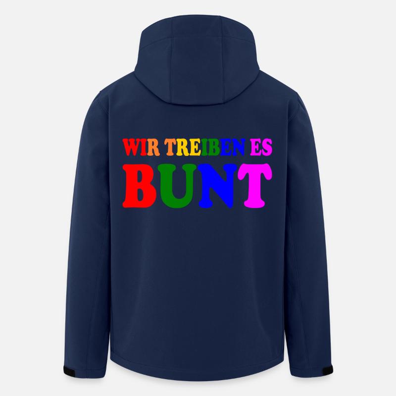Wir treiben es bunt - Recycelte Männer Softshell-Jacke von Stanley/Stella - Navy