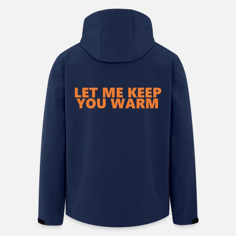 Let Me Keep You Warm Spaß-Aussage - Recycelte Männer Softshell-Jacke von Stanley/Stella - Navy