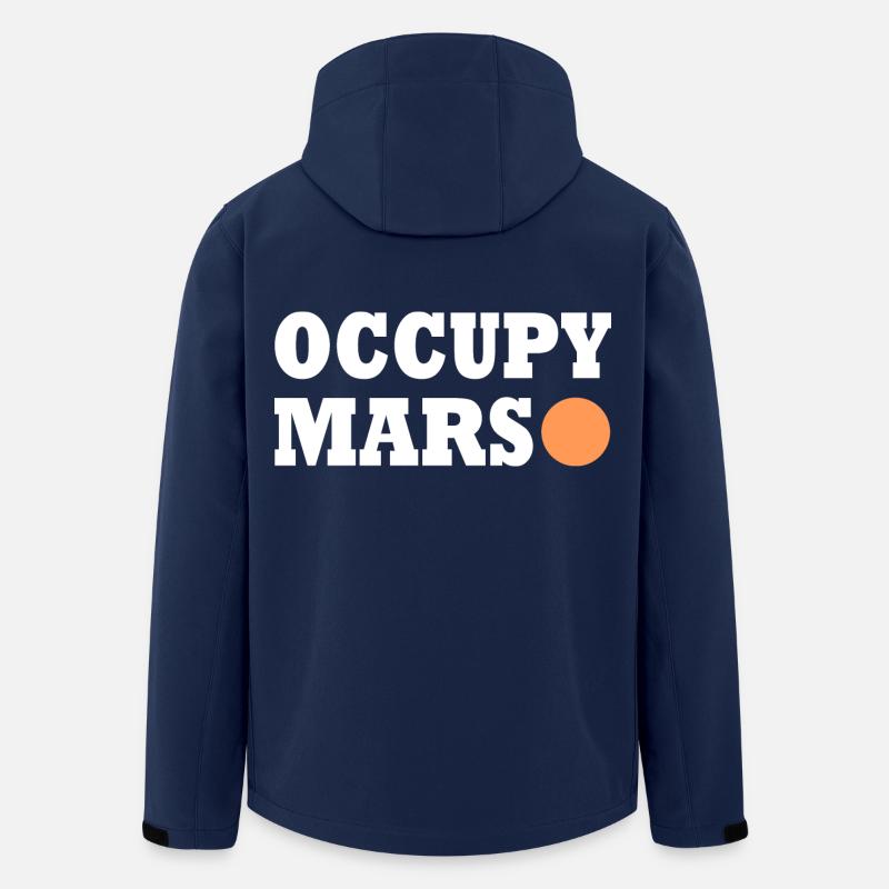 Occupy Mars - Recycelte Männer Softshell-Jacke von Stanley/Stella - Navy