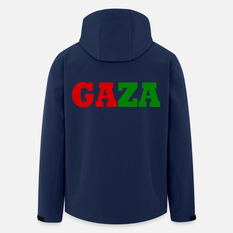 Free Gaza - Recycelte Männer Softshell-Jacke von Stanley/Stella - Navy