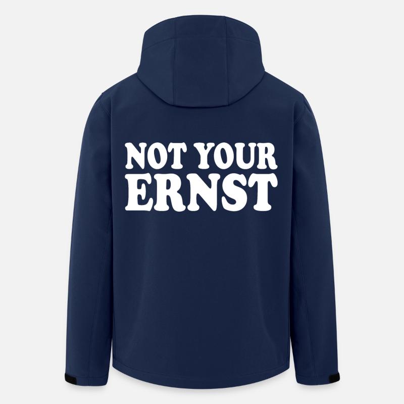 Not your ernst - Recycelte Männer Softshell-Jacke von Stanley/Stella - Navy
