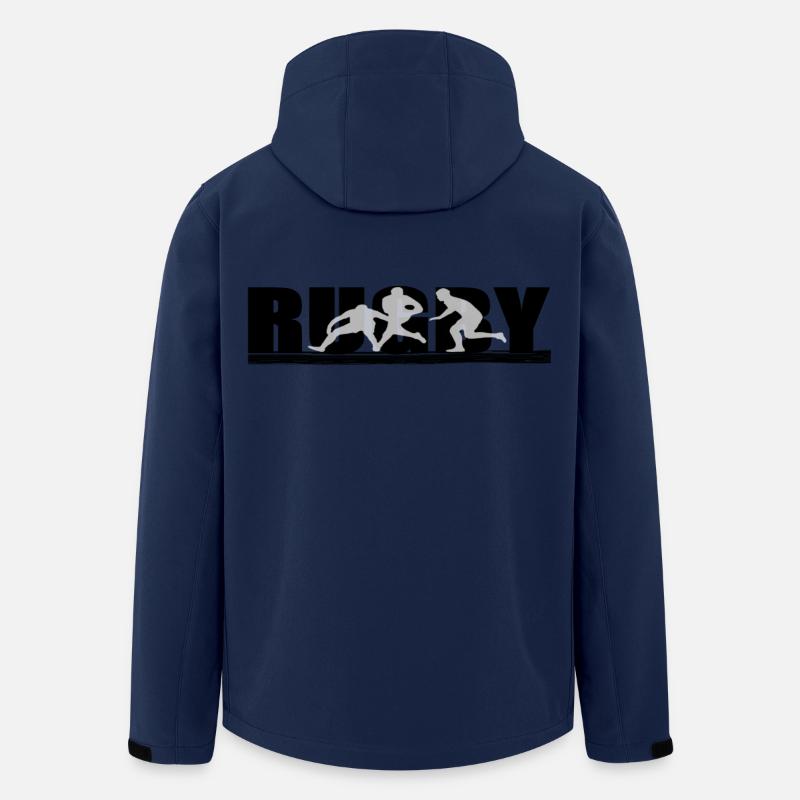 Rugby - Recycelte Männer Softshell-Jacke von Stanley/Stella - Navy