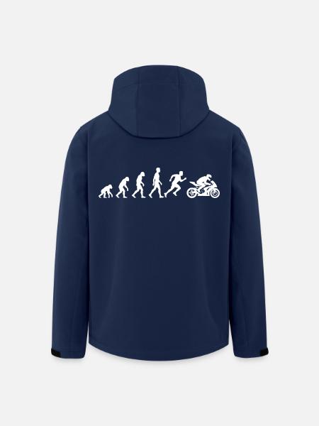 Motorradentwicklung – Biker-Humor und Biker-Leidenschaft - Recycelte Männer Softshell-Jacke von Stanley/Stella - Navy