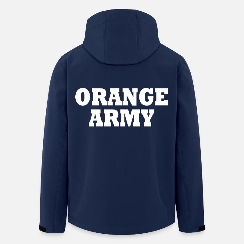 Orange army - Veste softshell homme en polyester recyclé Stanley/Stella - marine