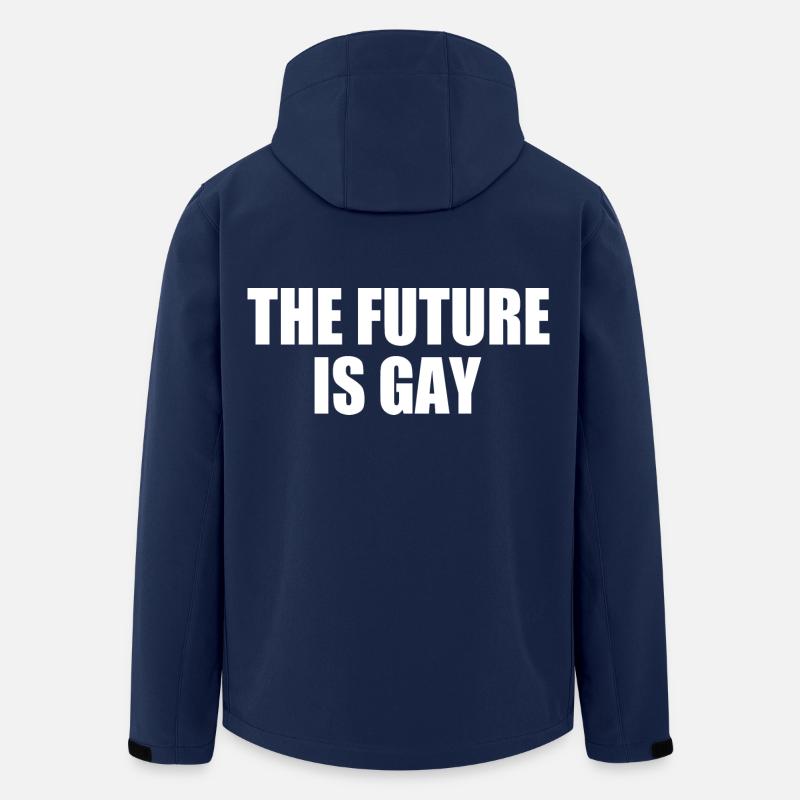 The future is gay - Recycelte Männer Softshell-Jacke von Stanley/Stella - Navy