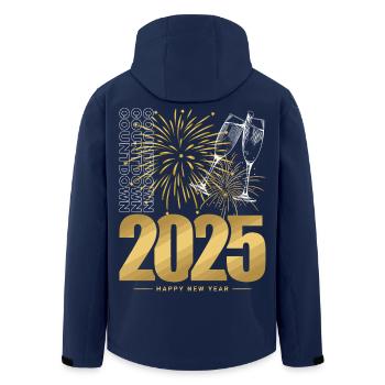New Year 2025 - Men’s Recycled Softshell Jacket by Stanley/Stella - navy - Back - AI Model Male 185 light (185cm)
