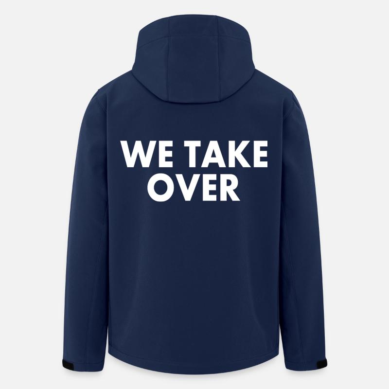 We take over - Men’s Recycled Softshell Jacket by Stanley/Stella - navy