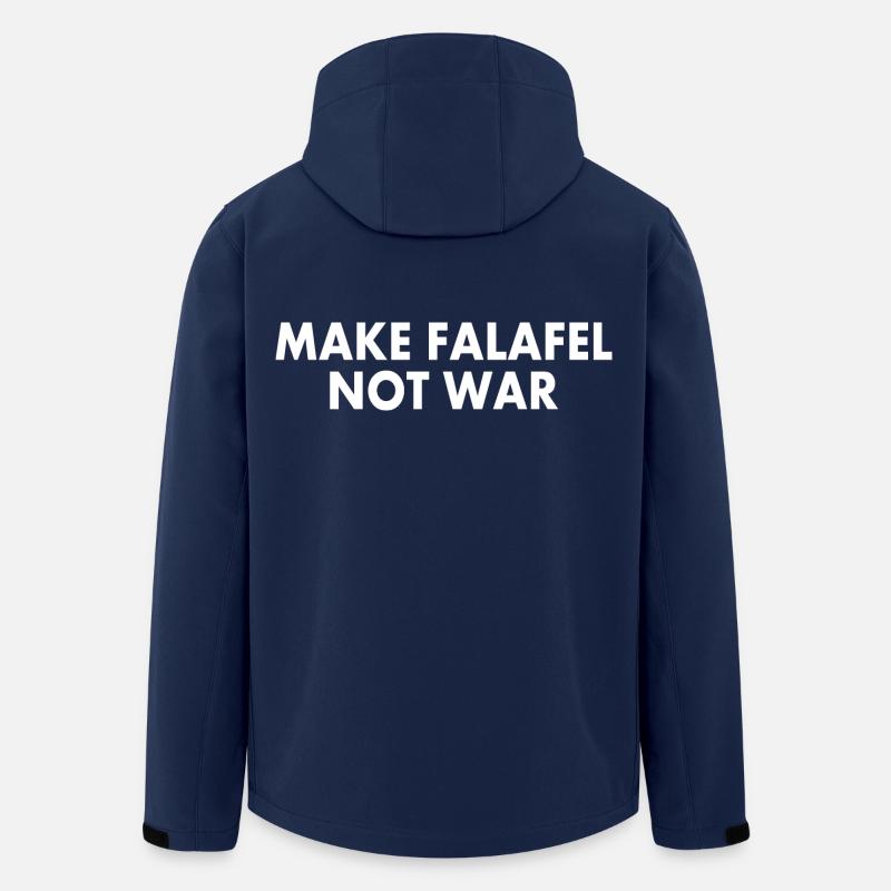 Make falafel not war - Recycelte Männer Softshell-Jacke von Stanley/Stella - Navy