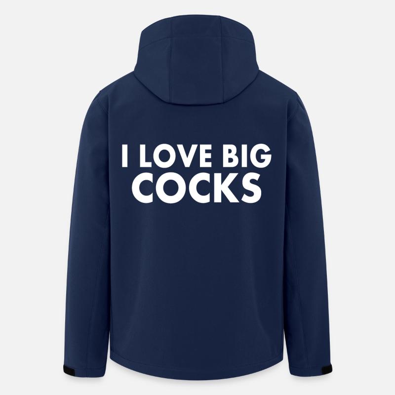 I love big cocks - Recycelte Männer Softshell-Jacke von Stanley/Stella - Navy