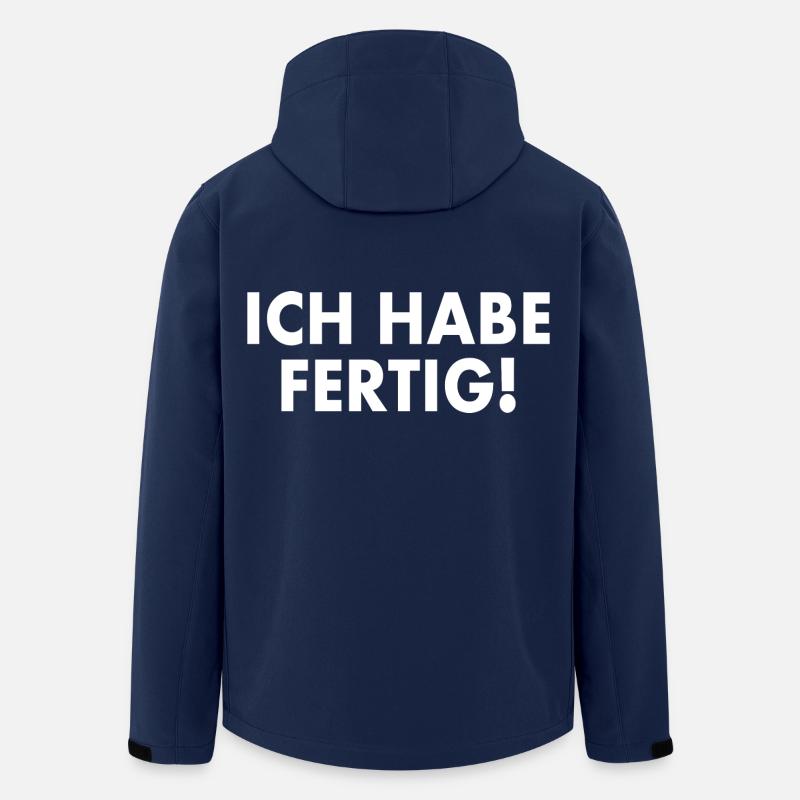 Ich habe fertig - Recycelte Männer Softshell-Jacke von Stanley/Stella - Navy