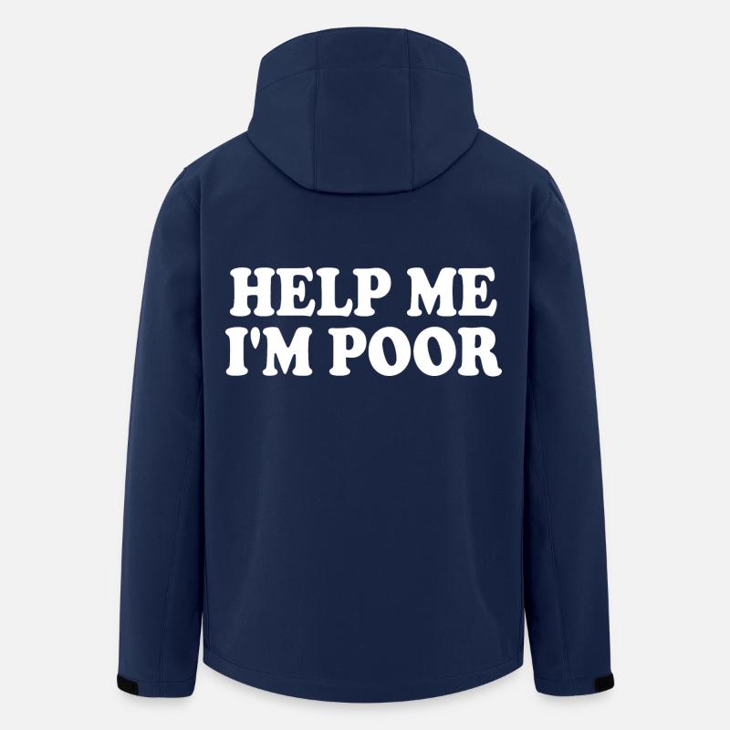 Help me im poor - Veste softshell homme en polyester recyclé Stanley/Stella - marine