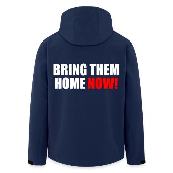 Bring them home now - Men’s Recycled Softshell Jacket by Stanley/Stella - navy - Back - AI Model Male 185 light (185cm)