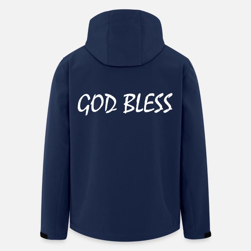 God bless - Men’s Recycled Softshell Jacket by Stanley/Stella - navy