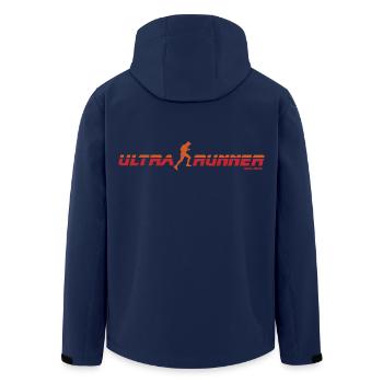 Ultra Runner - Lauf im stylischen Ultra-Runner-Design - Recycelte Männer Softshell-Jacke von Stanley/Stella - Navy - Hinten - AI Model Male 185 light (185cm)