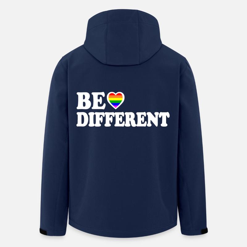 Be different - Veste softshell homme en polyester recyclé Stanley/Stella - marine