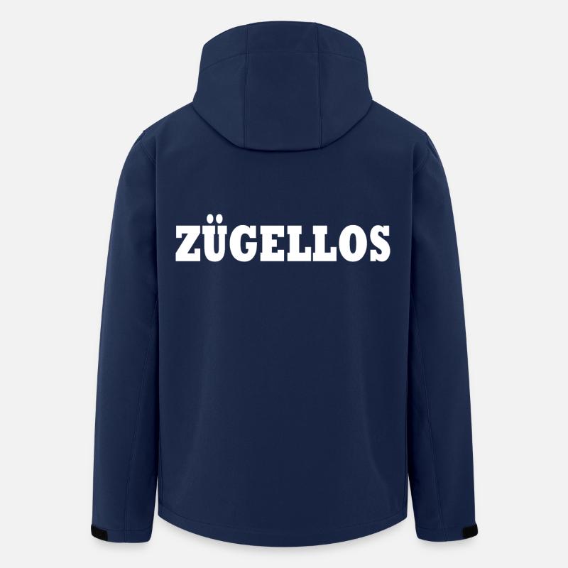 zügellos - Recycelte Männer Softshell-Jacke von Stanley/Stella - Navy