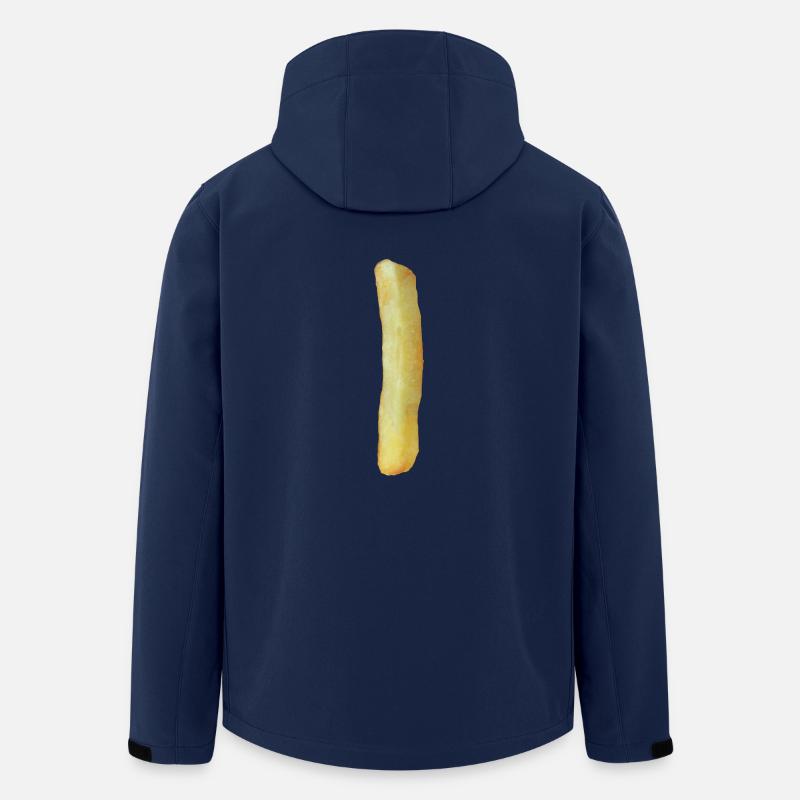 Pommes eins - Recycelte Männer Softshell-Jacke von Stanley/Stella - Navy