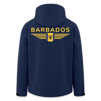 T-Shirt de la Barbade : Pure sensation des Caraïbes - Veste softshell homme en polyester recyclé Stanley/Stella - marine - Dos - AI Model Male 185 light (185cm)