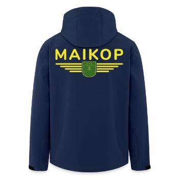 Maikop Design – Für Fans der Hauptstadt Adygejas - Recycelte Männer Softshell-Jacke von Stanley/Stella - Navy - Hinten - AI Model Male 185 light (185cm)