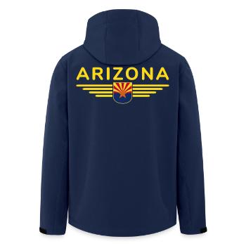 T-shirt Arizona Fan – Style désert - Veste softshell homme en polyester recyclé Stanley/Stella - marine - Dos - AI Model Male 185 light (185cm)