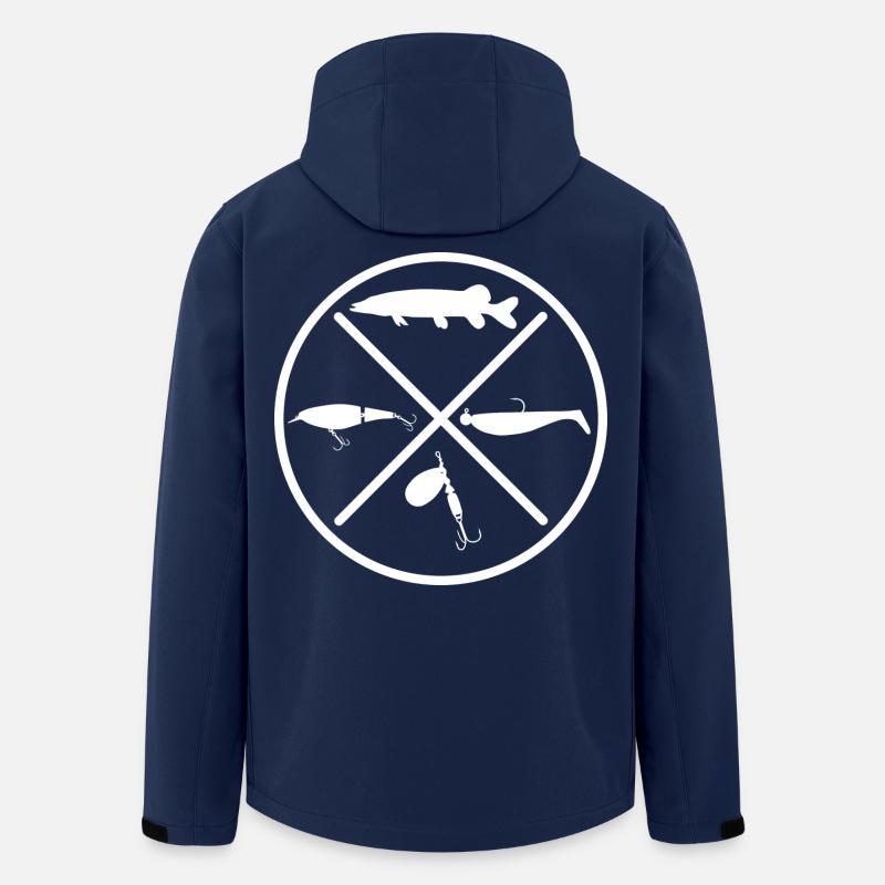 Hecht - Recycelte Männer Softshell-Jacke von Stanley/Stella - Navy
