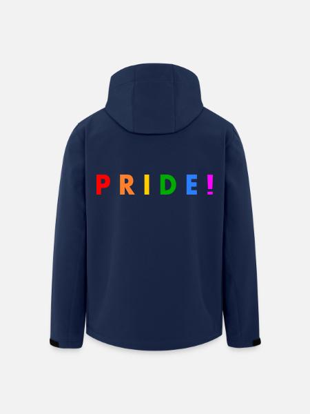 Pride - Recycelte Männer Softshell-Jacke von Stanley/Stella - Navy