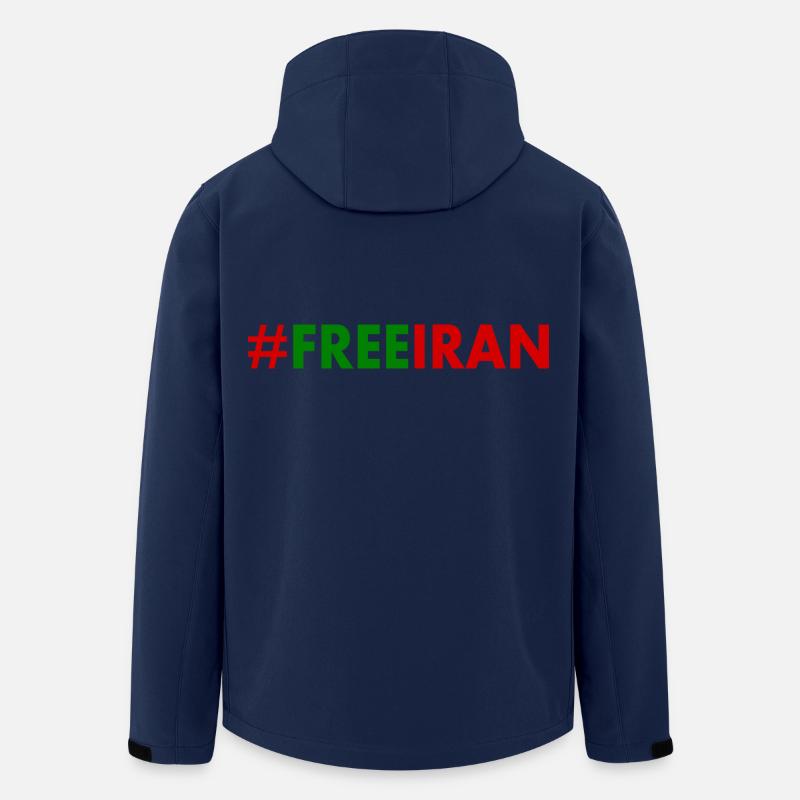 Free iran - Recycelte Männer Softshell-Jacke von Stanley/Stella - Navy
