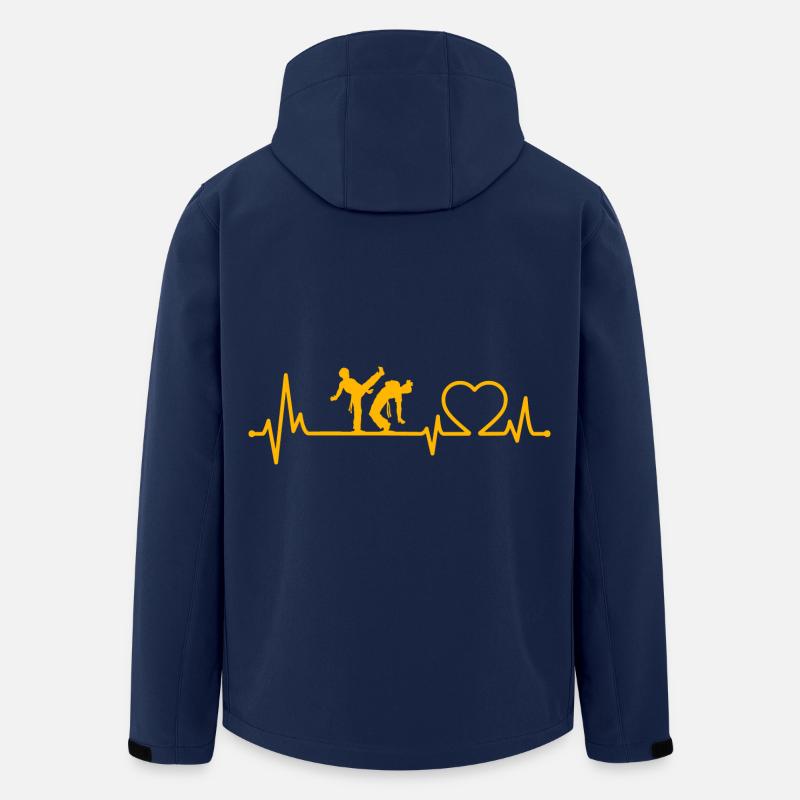 Capoeira Herzschlag - Recycelte Männer Softshell-Jacke von Stanley/Stella - Navy