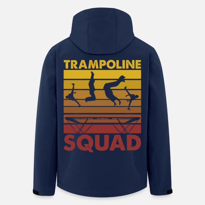 Équipe de trampoline - Veste softshell homme en polyester recyclé Stanley/Stella - marine