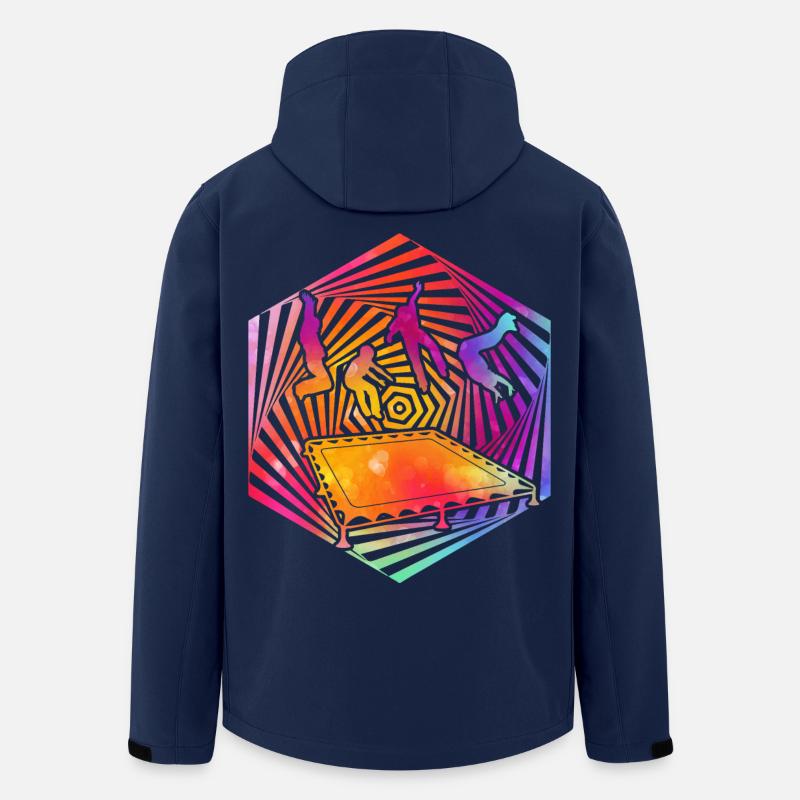 Trampolin - Recycelte Männer Softshell-Jacke von Stanley/Stella - Navy