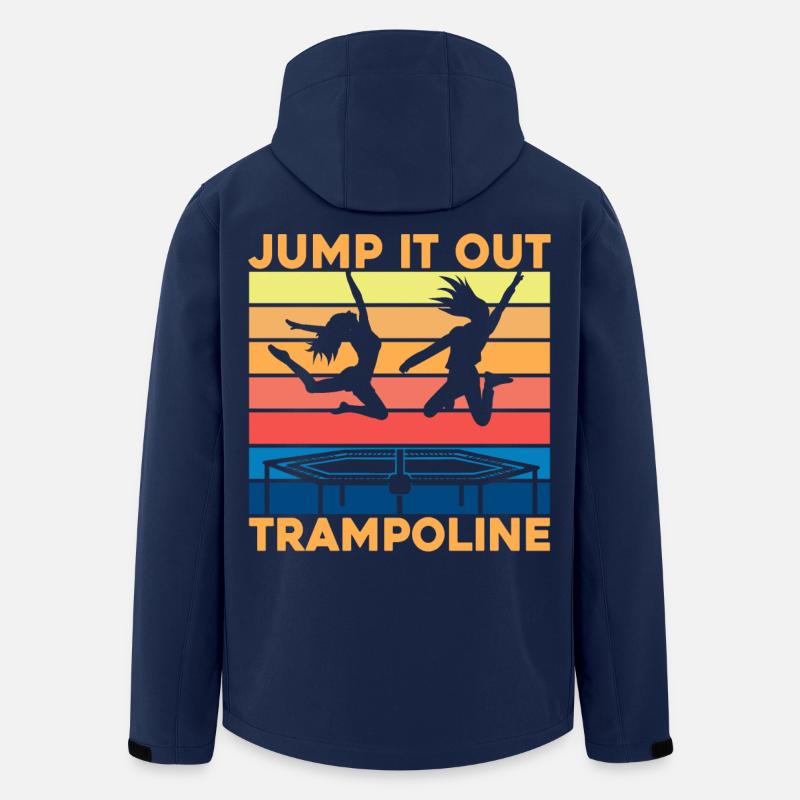 Herausspringen Trampolin - Recycelte Männer Softshell-Jacke von Stanley/Stella - Navy