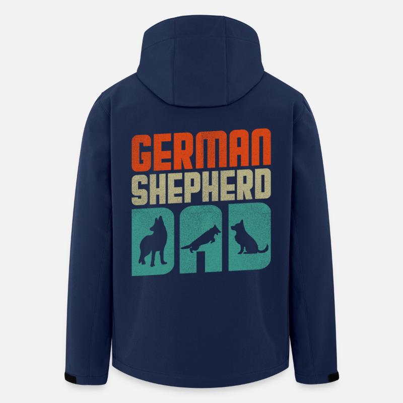 Deutscher Schäferhund - Recycelte Männer Softshell-Jacke von Stanley/Stella - Navy