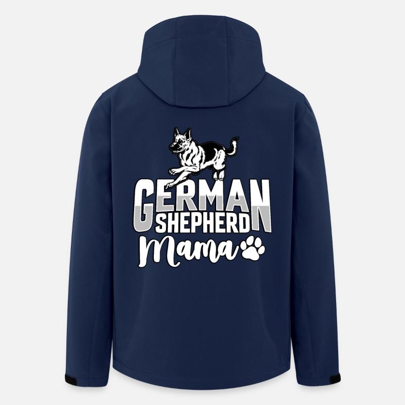 Deutscher Schäferhund Mama - Recycelte Männer Softshell-Jacke von Stanley/Stella - Navy