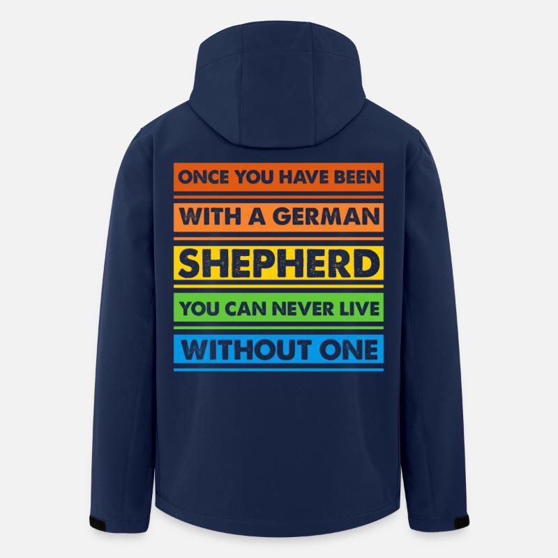 Deutscher Schäferhund - Recycelte Männer Softshell-Jacke von Stanley/Stella - Navy