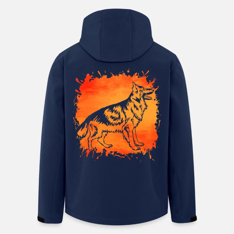 Deutscher Schäferhund - Recycelte Männer Softshell-Jacke von Stanley/Stella - Navy