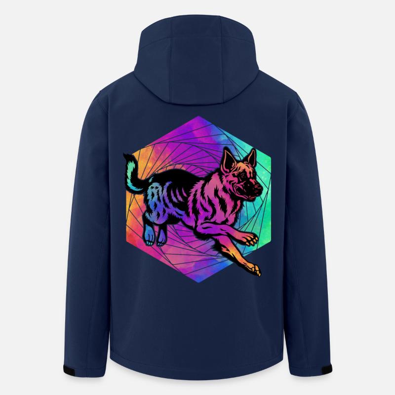 Deutscher Schäferhund - Recycelte Männer Softshell-Jacke von Stanley/Stella - Navy